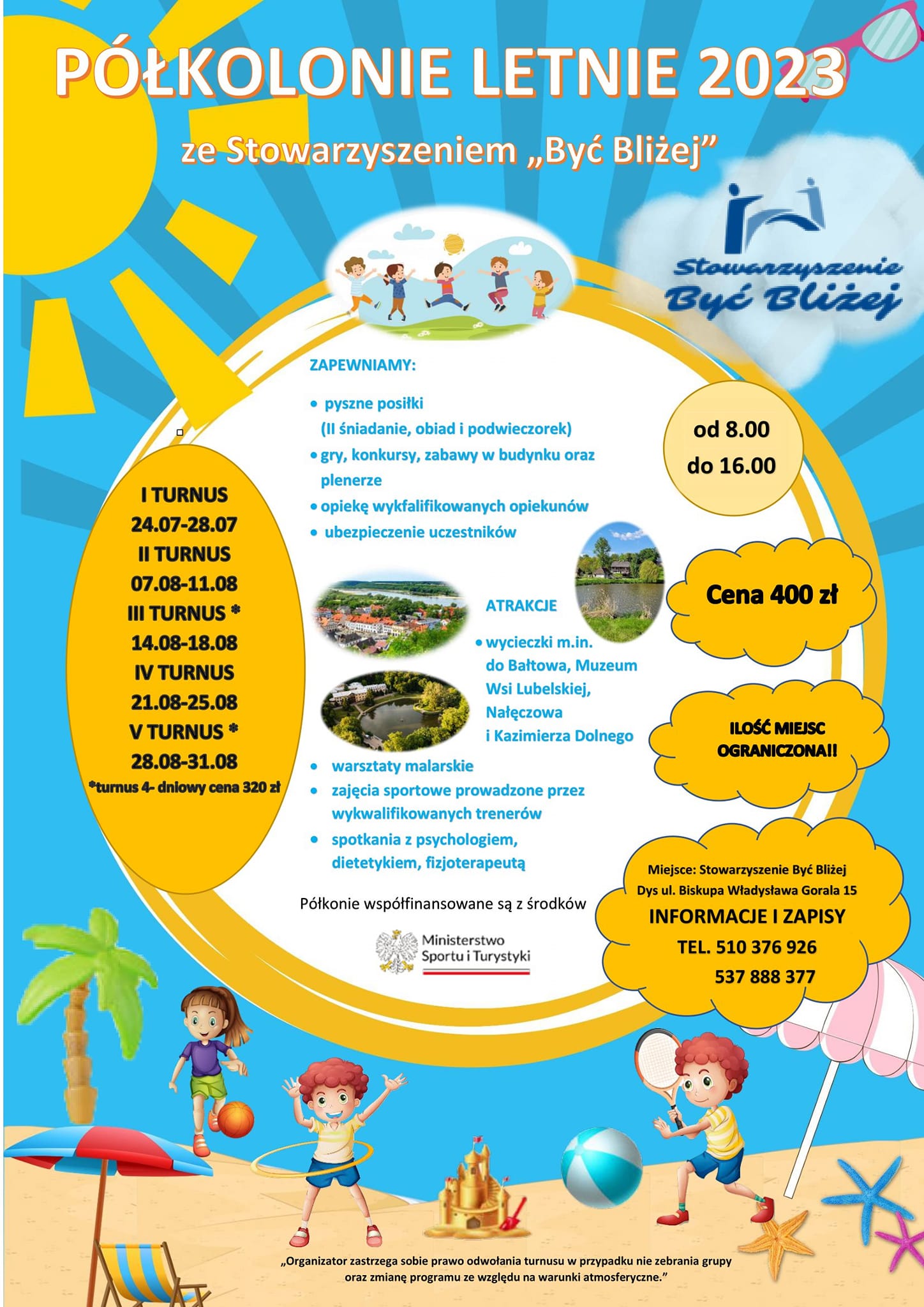 Półkolonie ze Stowarzyszeniem Być Bliżej