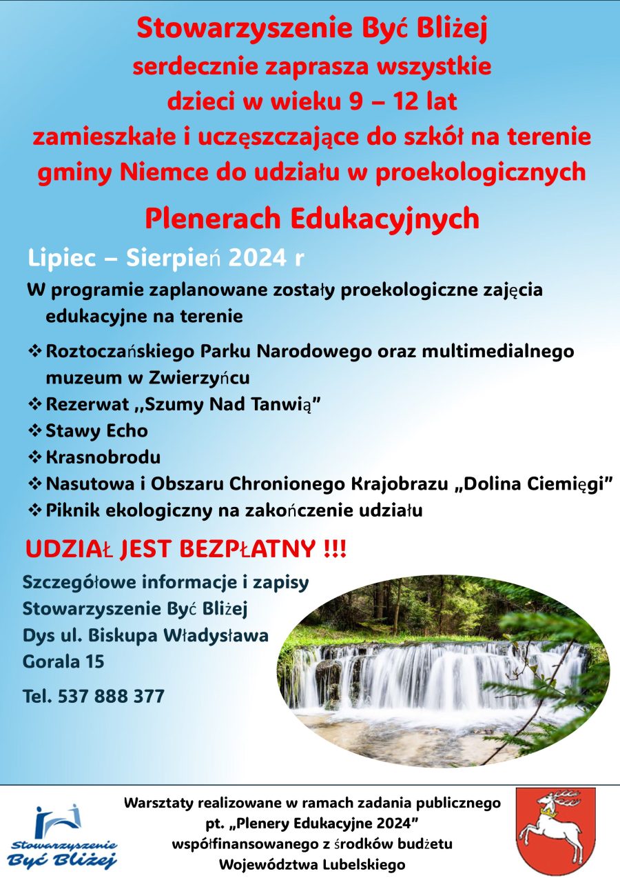 PLENERY EDUKACYJNE 2024