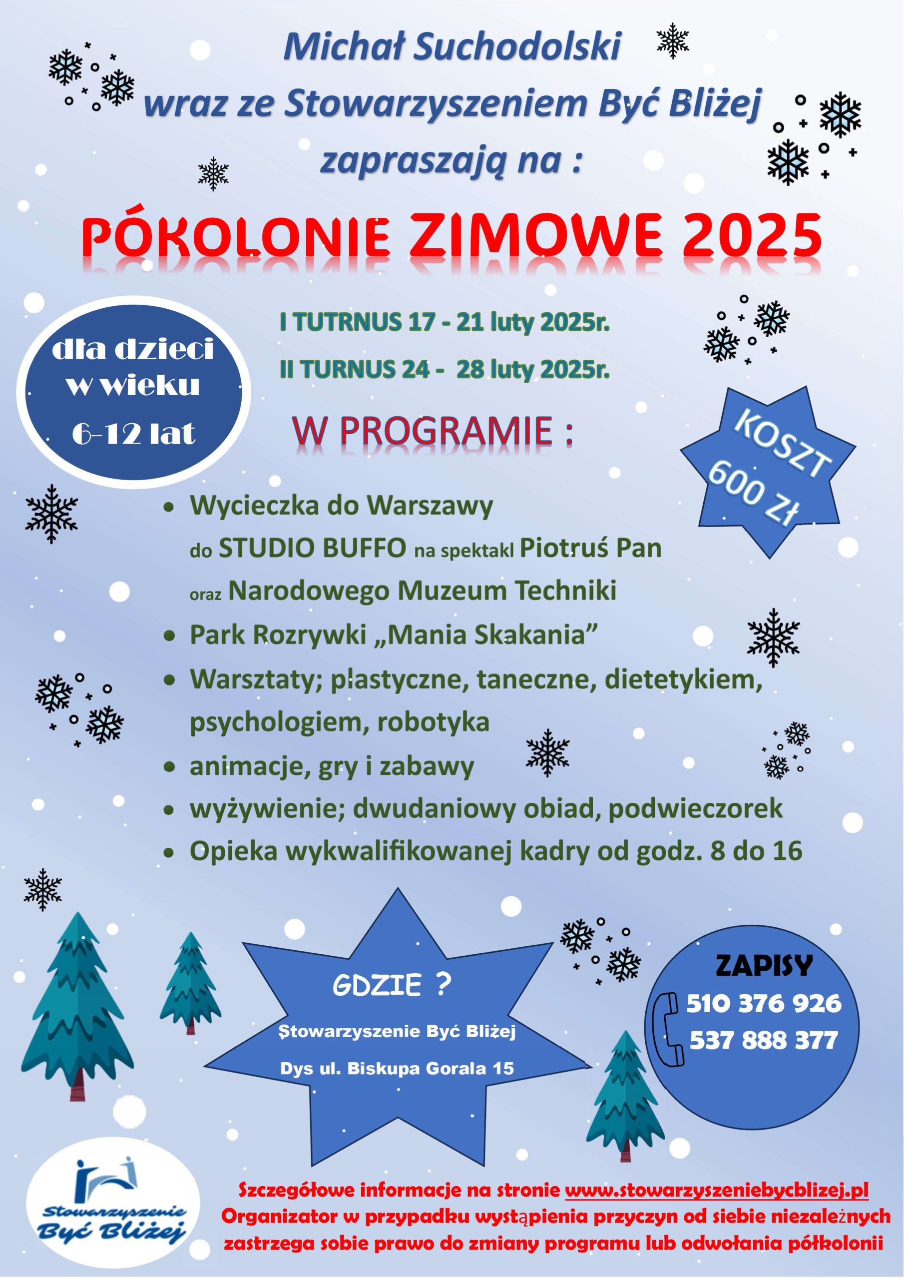PÓŁKOLONIE ZIMOWE 2025